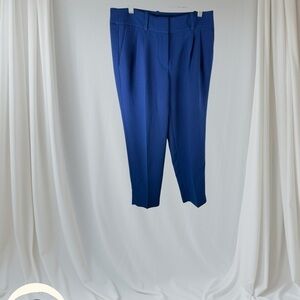 J.Crew Royal Blue Pleated Dress Pants Size 0 trousers slacks business comfort